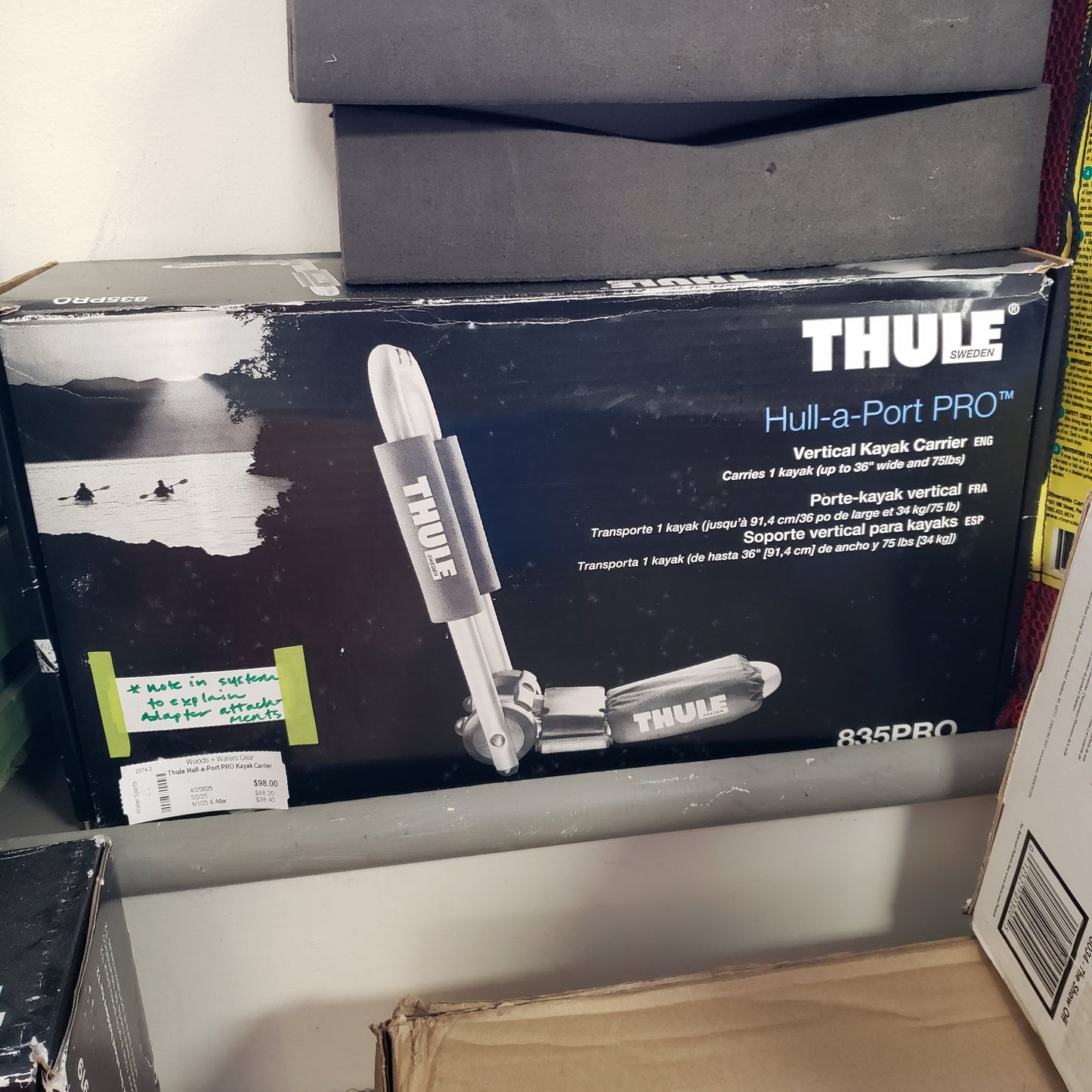 Thule Hull-a-Port PRO Kayak Carrier (835PRO)