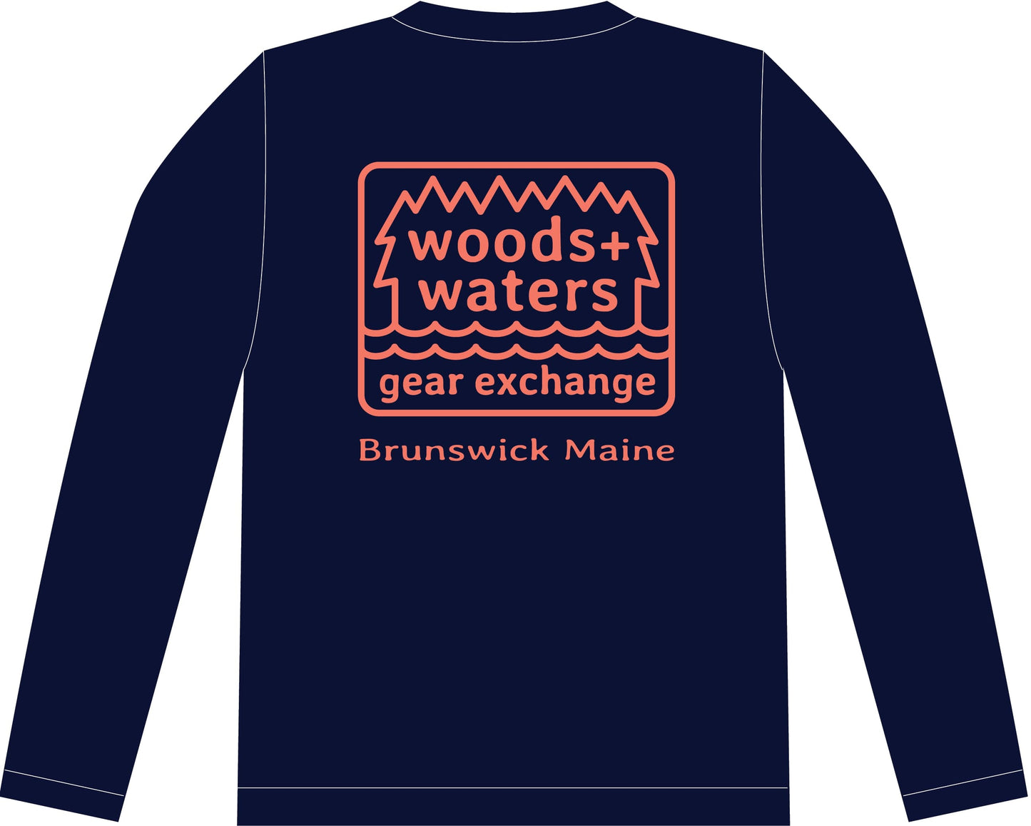 Sea Threads x Woods + Waters Gear Long Sleeve Hooded Sun Shirt