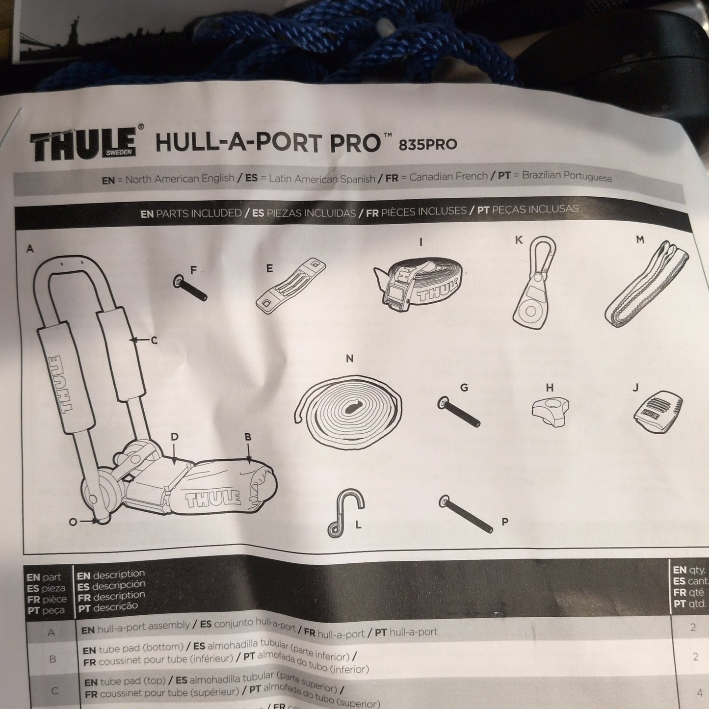 Thule Hull A Port PRO Kayak Carrier
