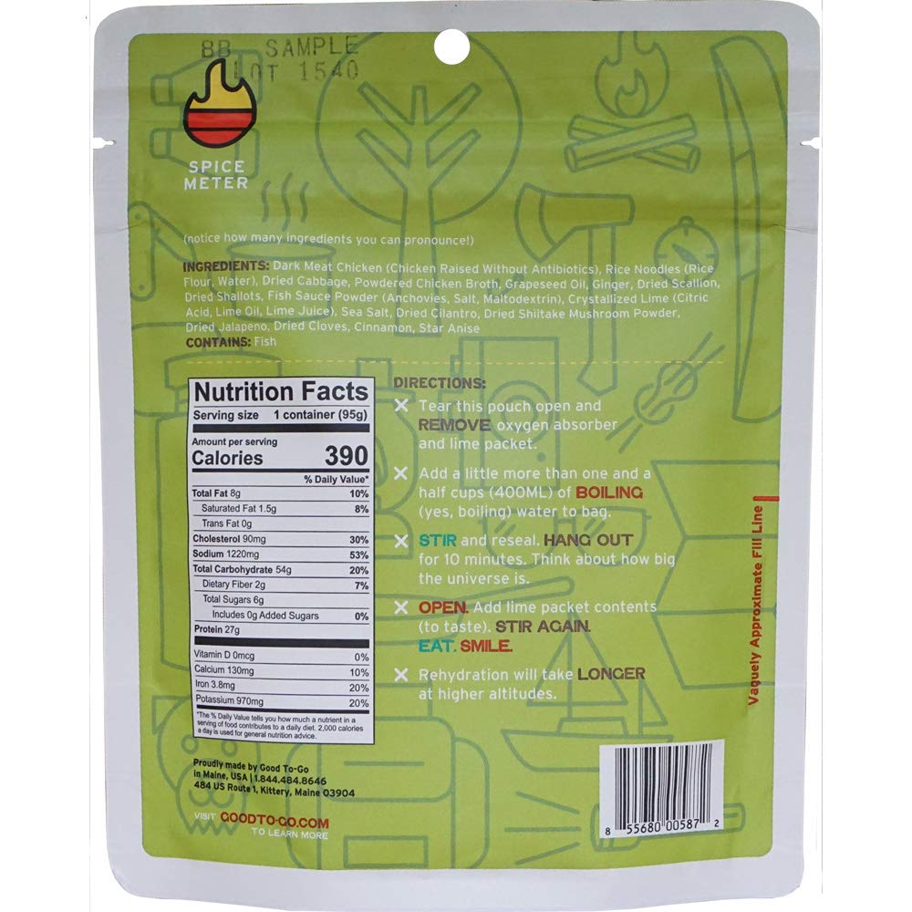 Good To-Go Dehydrated Meal (Single)