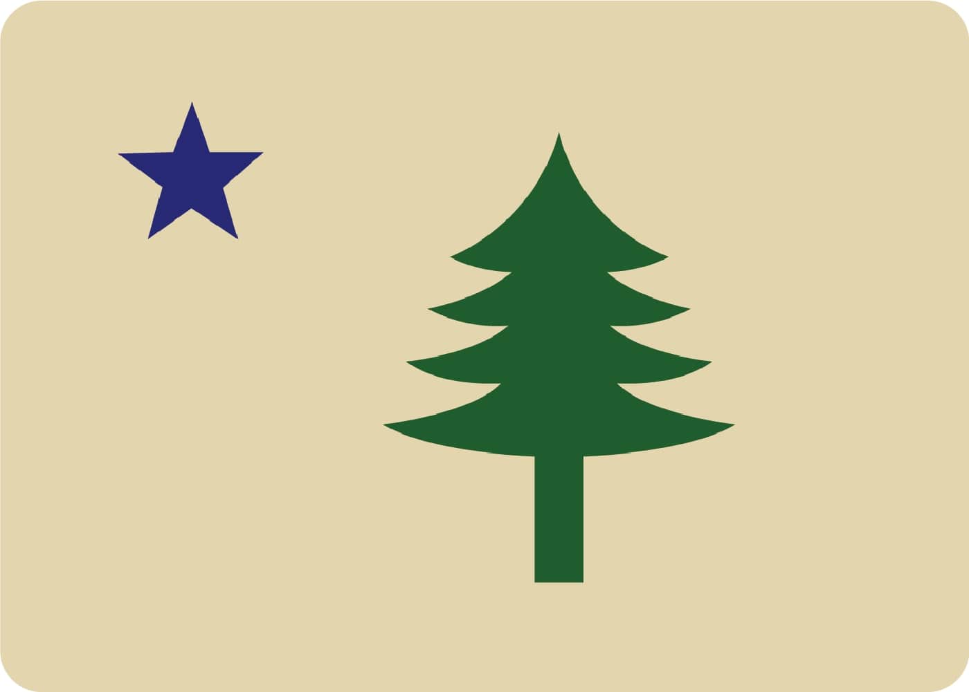 Maine Flag NoSo
