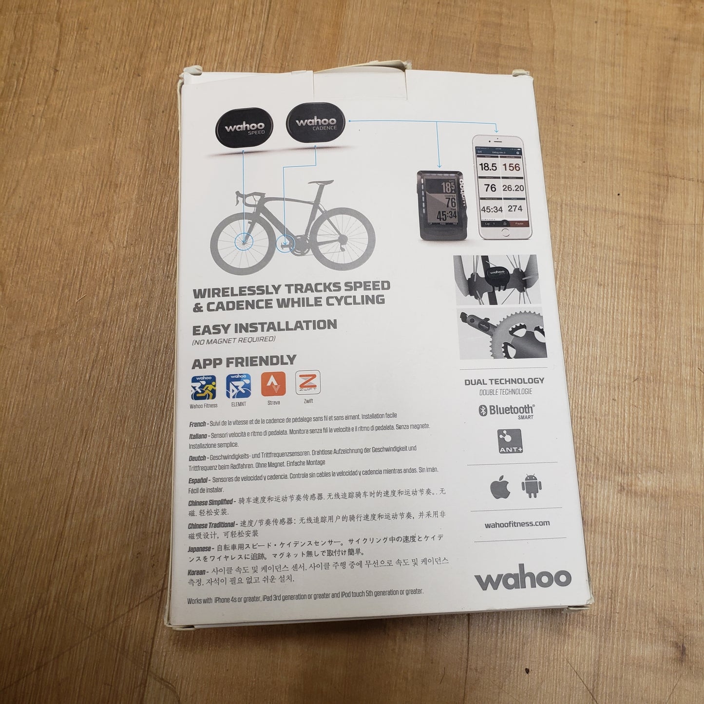 Wahoo RPM Speed and Cadence Combo Pack
