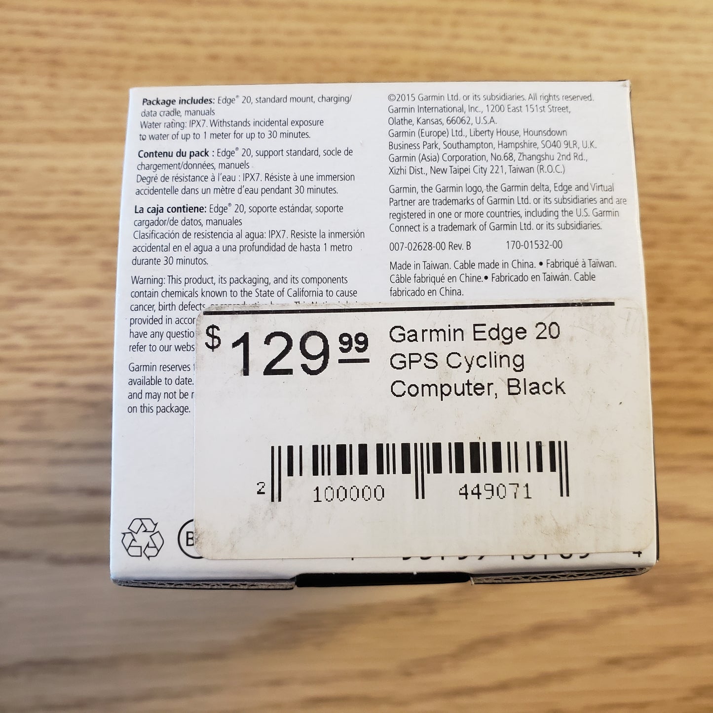 Garmin Edge 20 Bike Computer