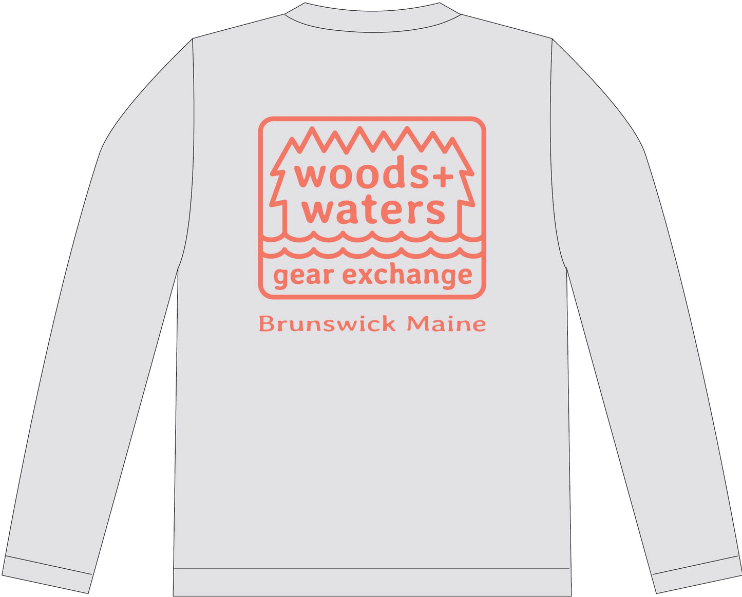 Sea Threads x Woods + Waters Gear Long Sleeve Hooded Sun Shirt