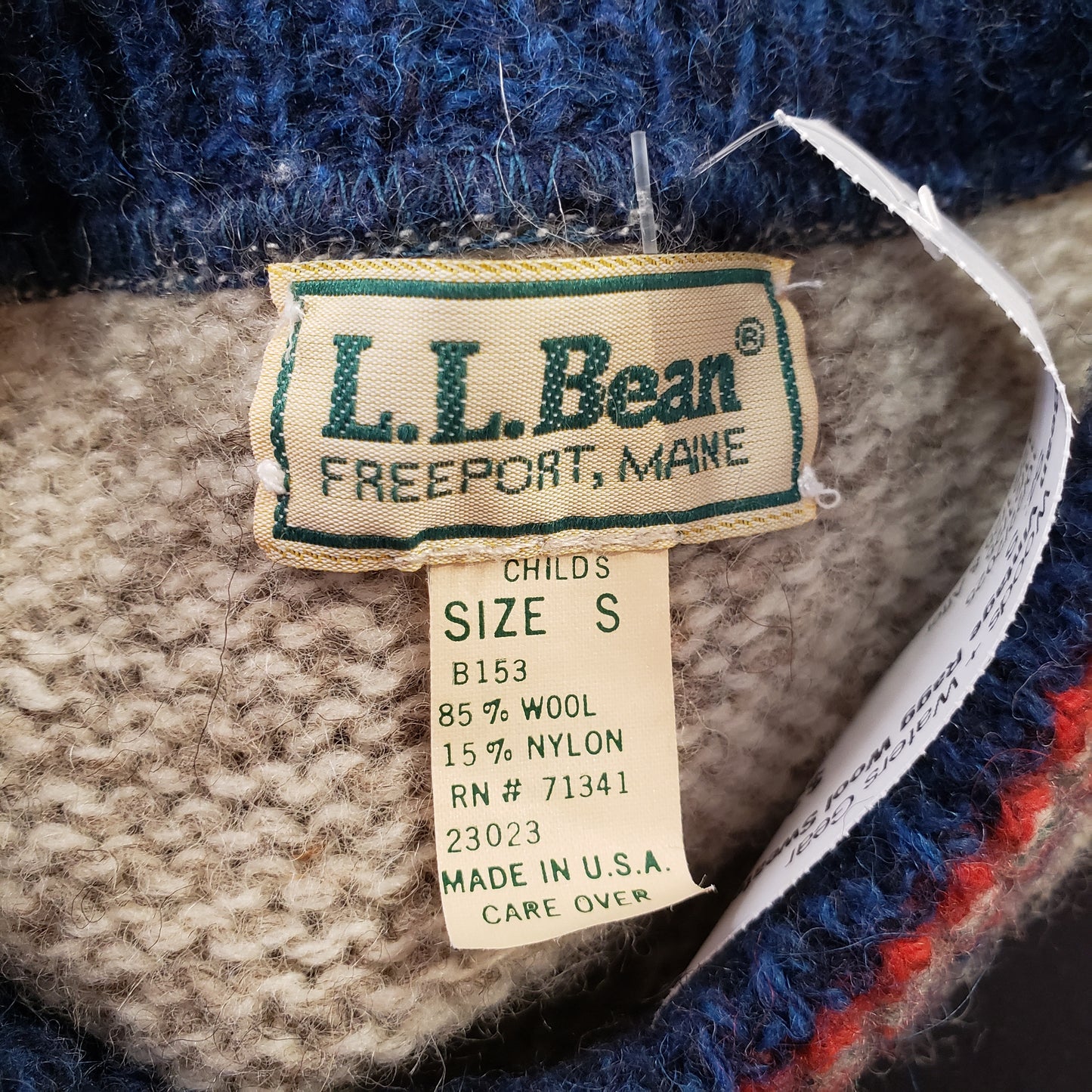 LL Bean Vintage Ragg Wool Sweater