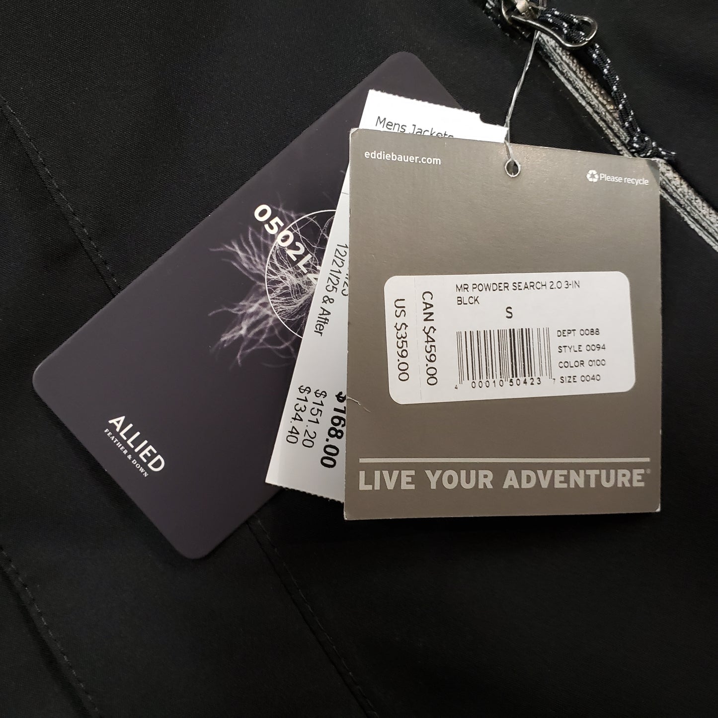 Eddie Bauer Powder Search 3-in-1 NEW Down Ski Jacket