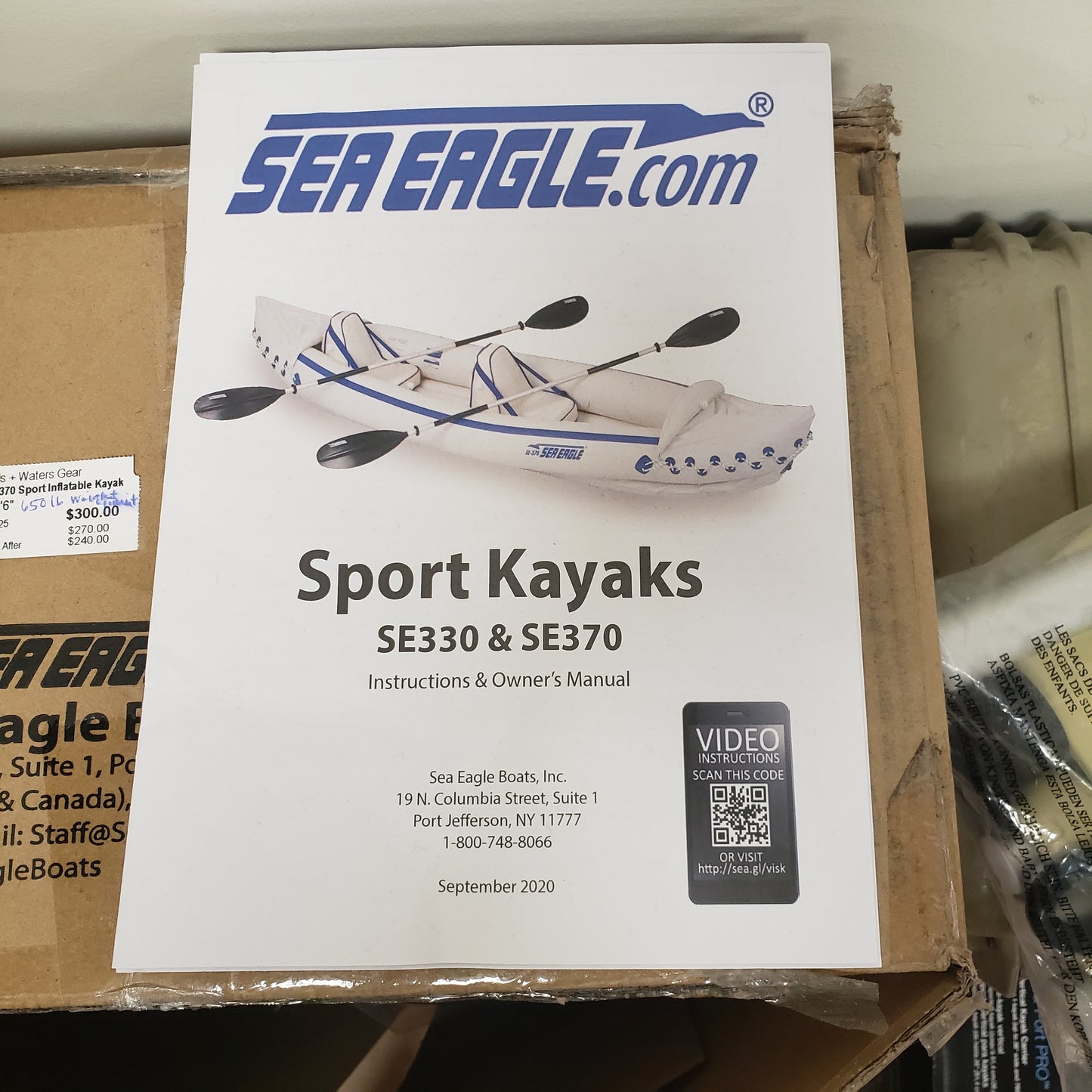 Seaeagle SE370 Sport Inflatable Kayak (NEW)