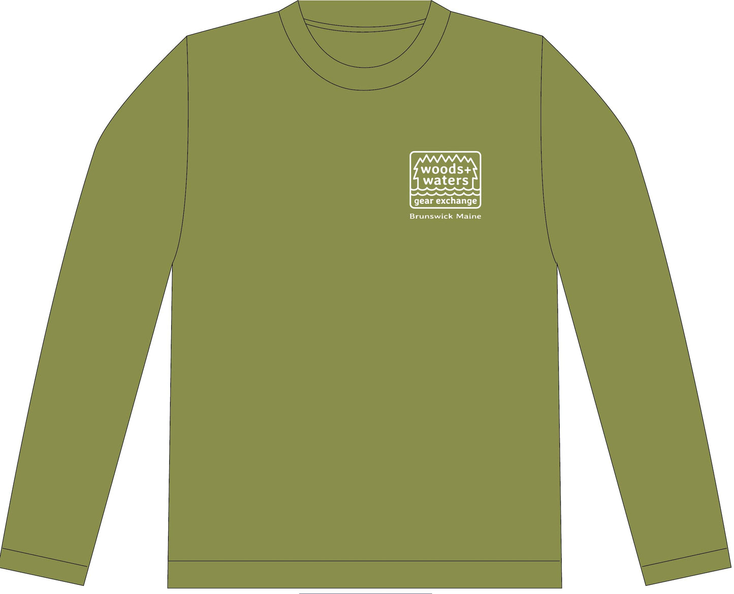 Sea Threads x Woods + Waters Gear Long Sleeve Hooded Sun Shirt