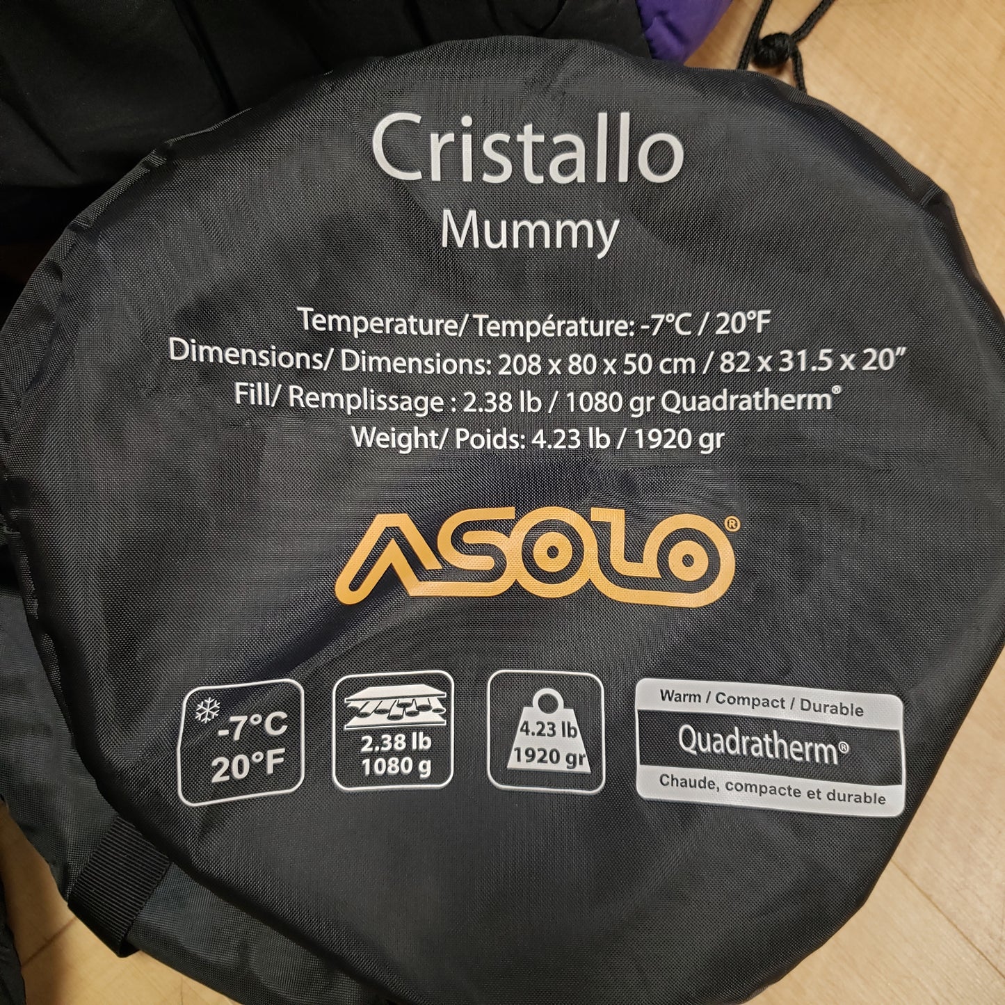 Asolo Cristallo Mummy Bag
