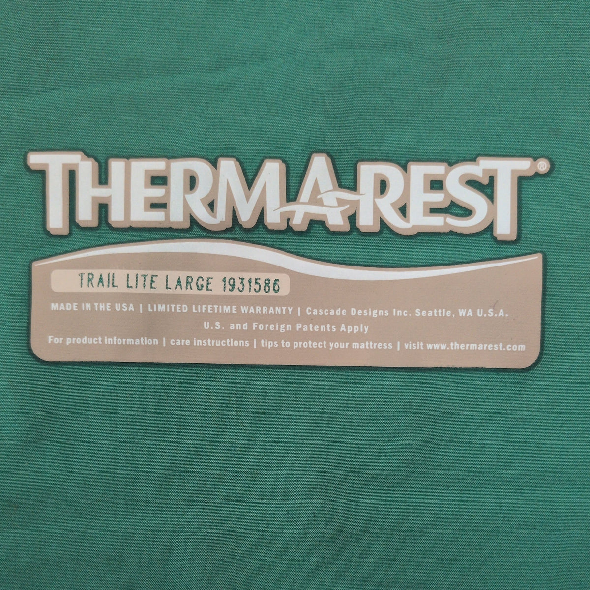 Thermarest Trail Lite Large Sleeping Pad