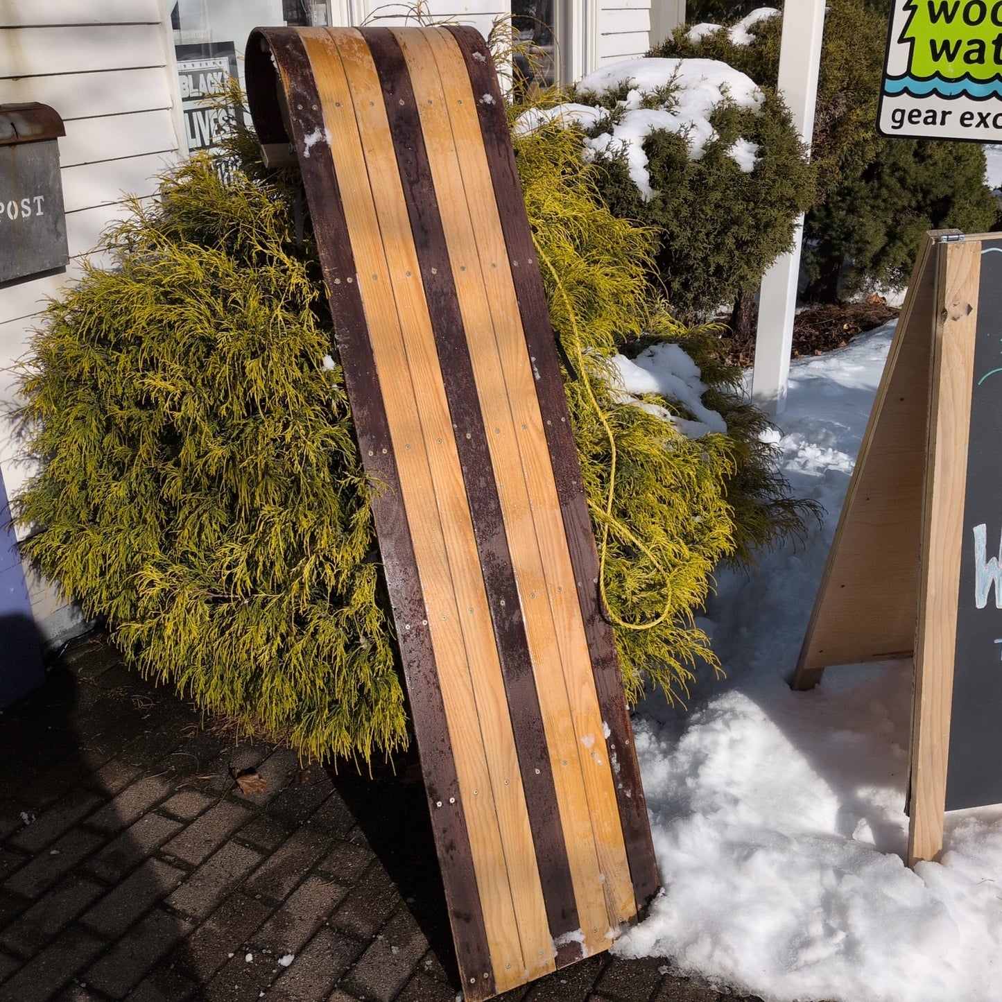 LL Bean Vintage Wooden Toboggan Sled