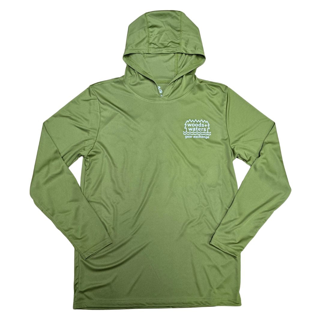 Sea Threads x Woods + Waters Gear Long Sleeve Hooded Sun Shirt