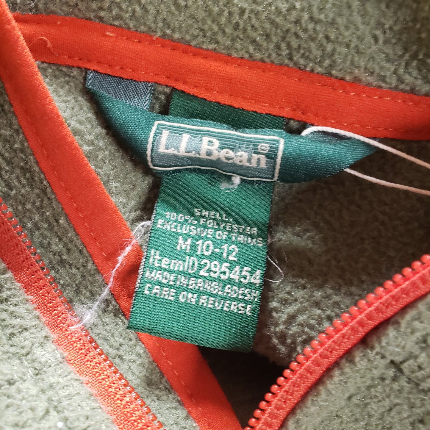 LL Bean Hooded Full Zip Fleece