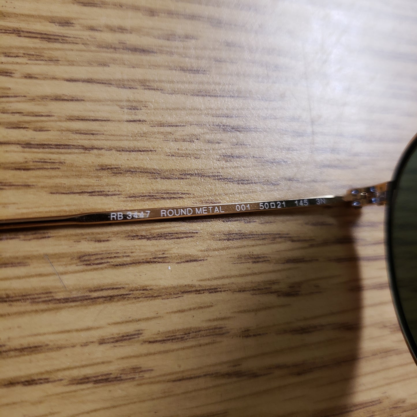 Ray Ban Round Metal Sunglasses w/Case