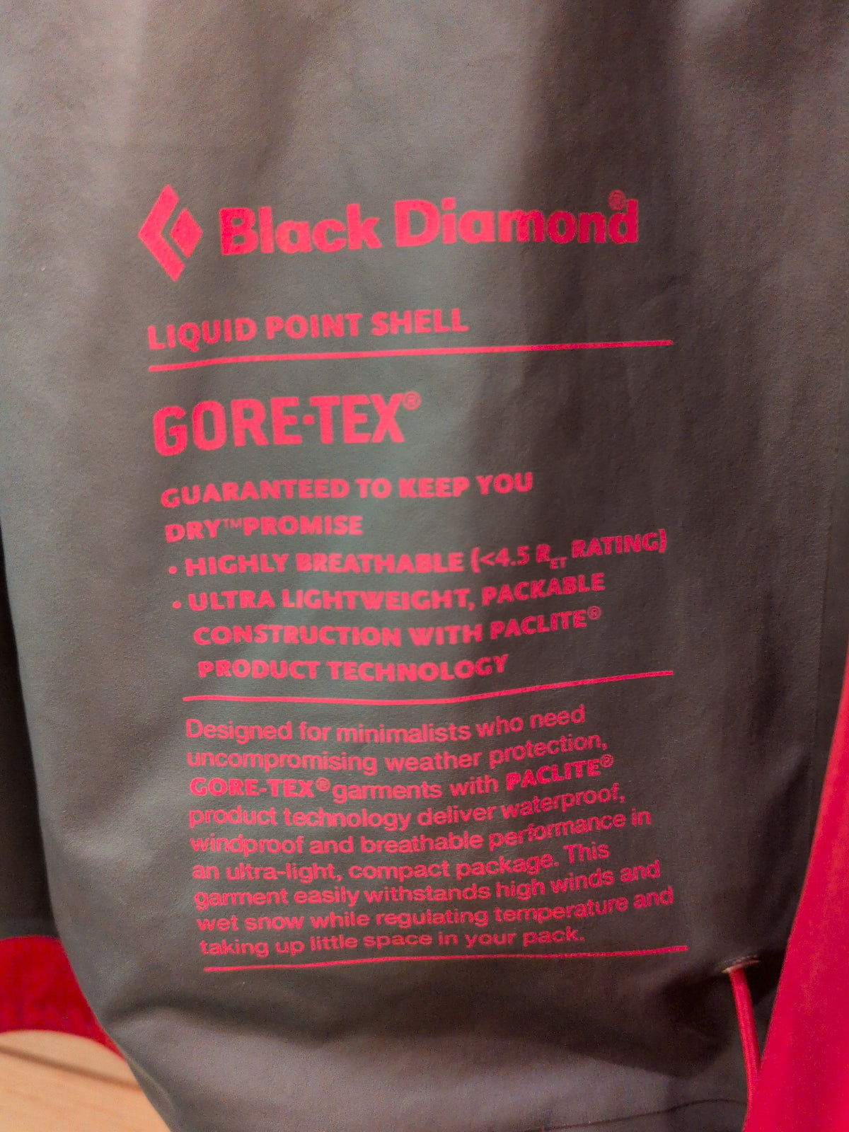 Black Diamond Black Point Gore-Tex Shell