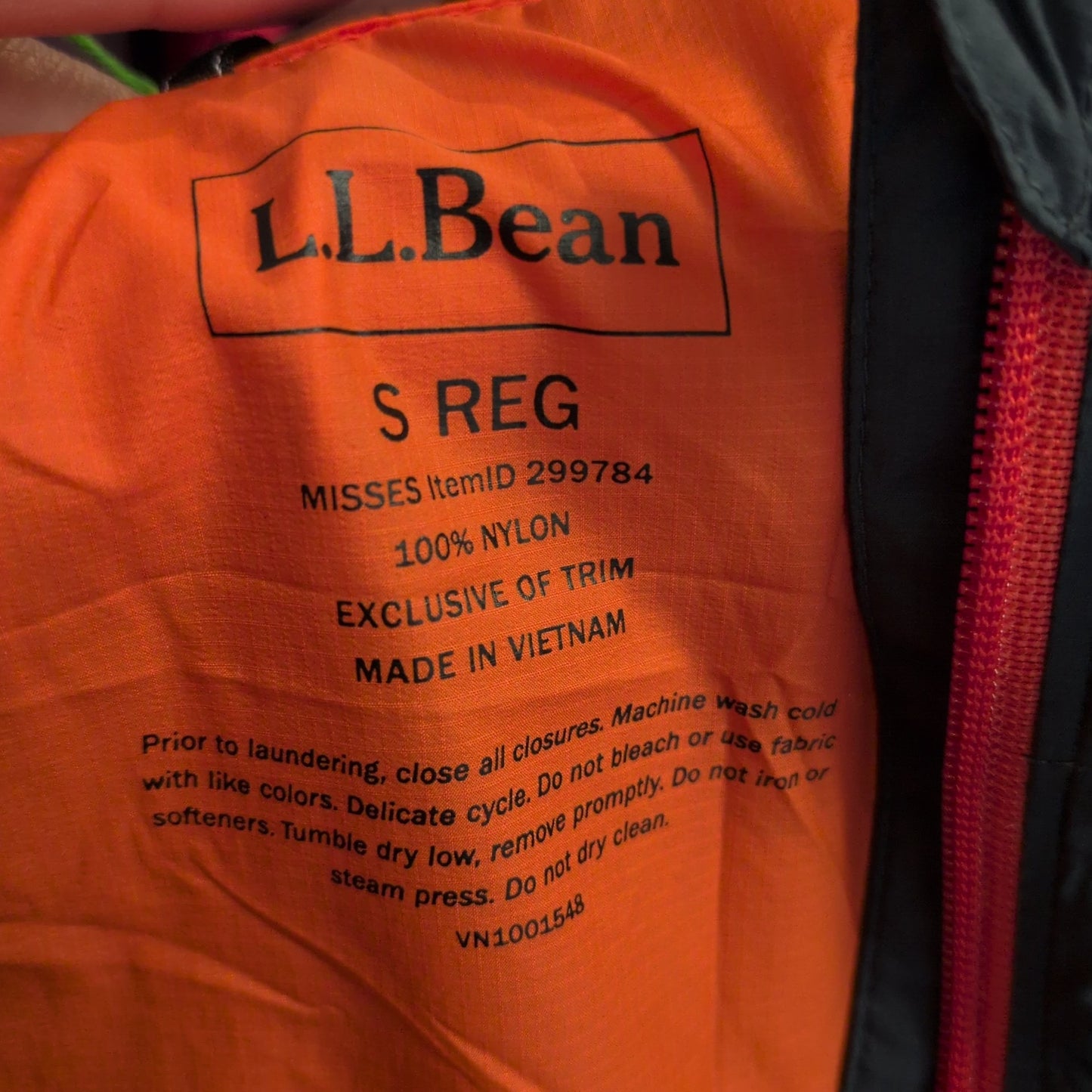 LL Bean Ultralight Wind Jacket