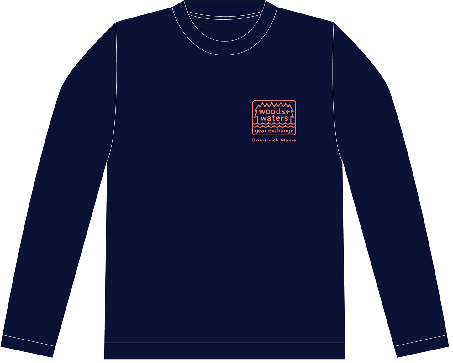 Sea Threads x Woods + Waters Gear Long Sleeve Hooded Sun Shirt