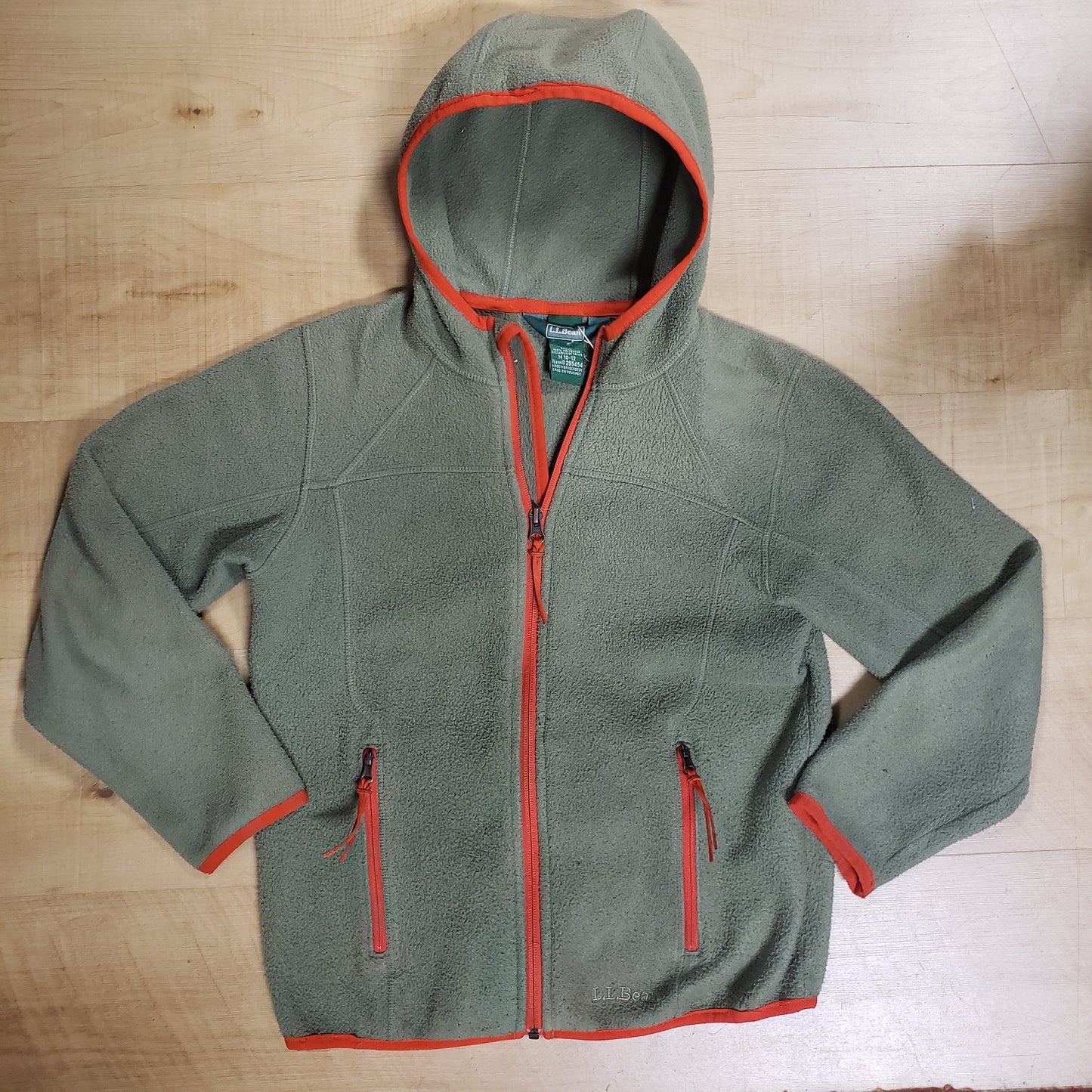 LL Bean Hooded Full Zip Fleece