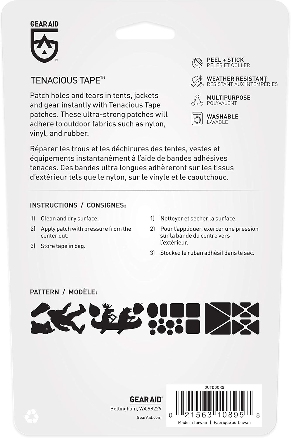 Tenacious Tape Gear Patches "Outdoors"