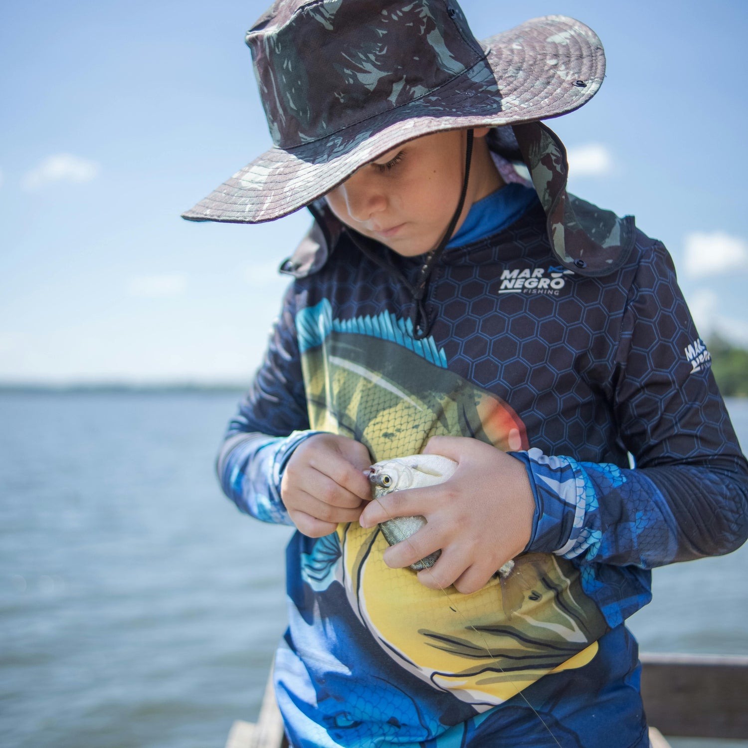 Kids fishing shirt