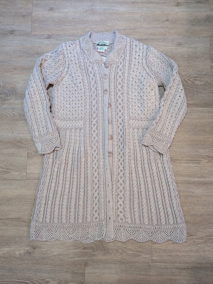 Aran Crafts Merino Scallop Edged Coat