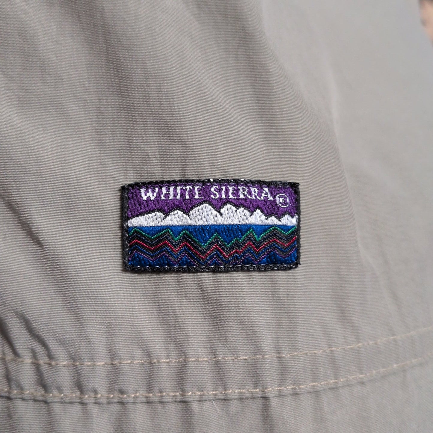 White Sierra Fleece Lined Nylon Jacket