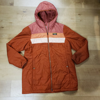 LL Bean Mountain Classic Puffer Coat Color Block