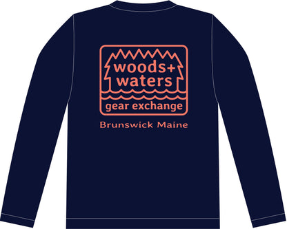 Sea Threads x Woods + Waters Gear Long Sleeve Hooded Sun Shirt