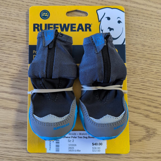 Ruffwear Polar Trex Dog Boots NEW 2"