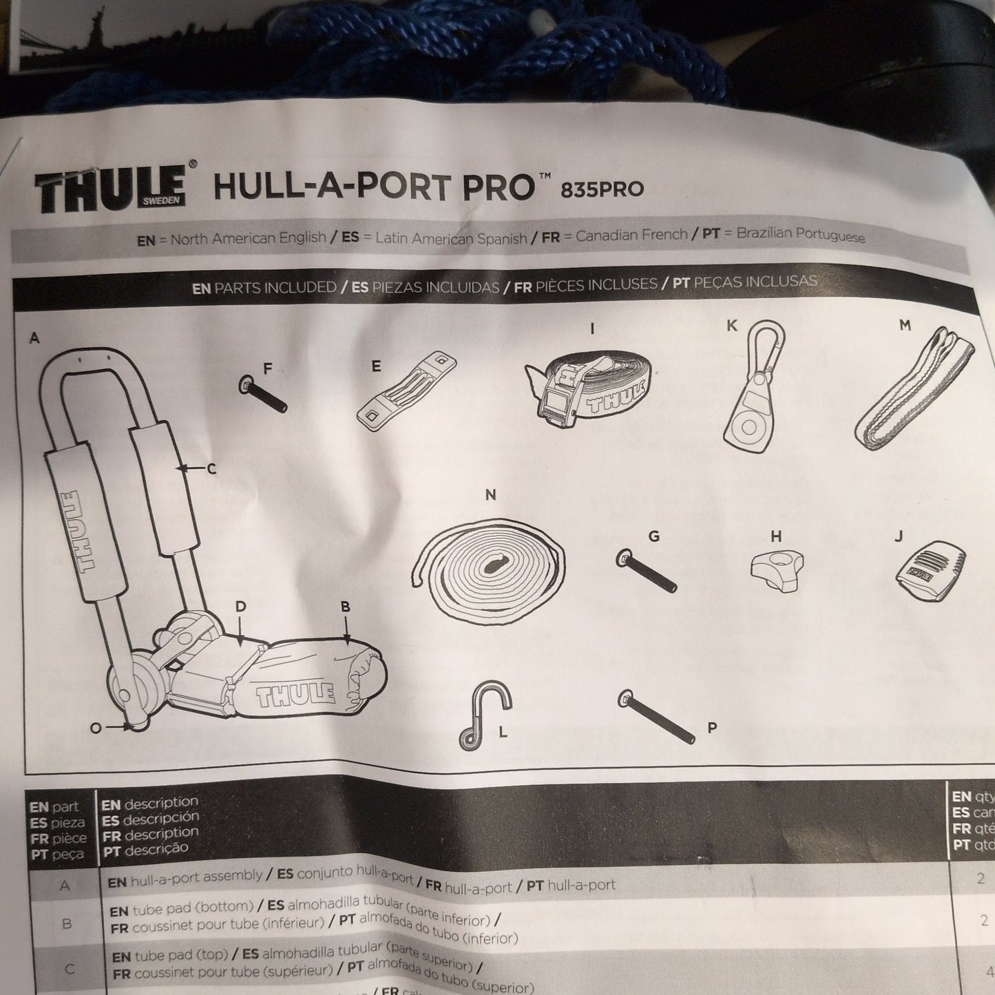 Thule Hull A Port PRO Kayak Carrier