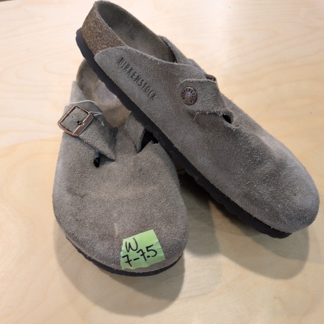 Birkenstock Suede Boston Clogs