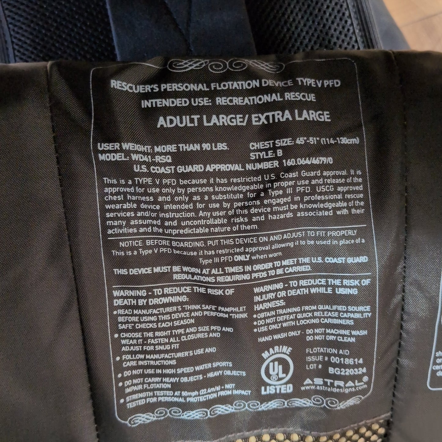 Astral GreenJacket PFD NEW