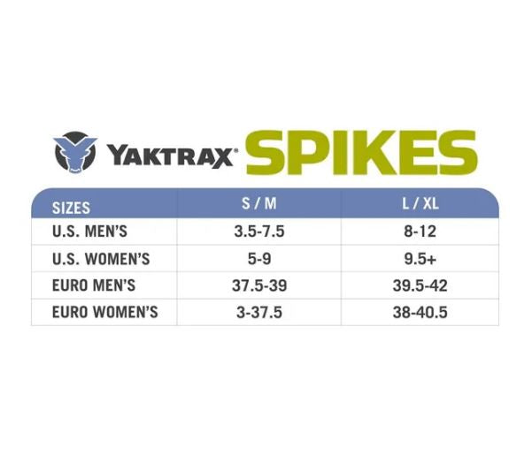YakTrax Spikes