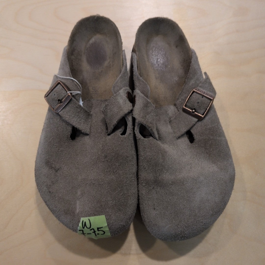 Birkenstock Suede Boston Clogs