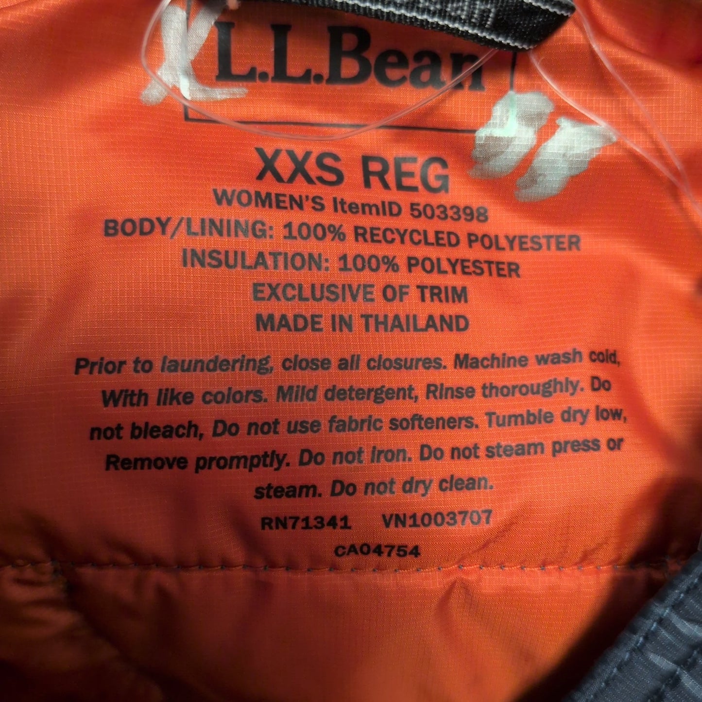 LLBean PrimaLoft Packaway Jacket NEW