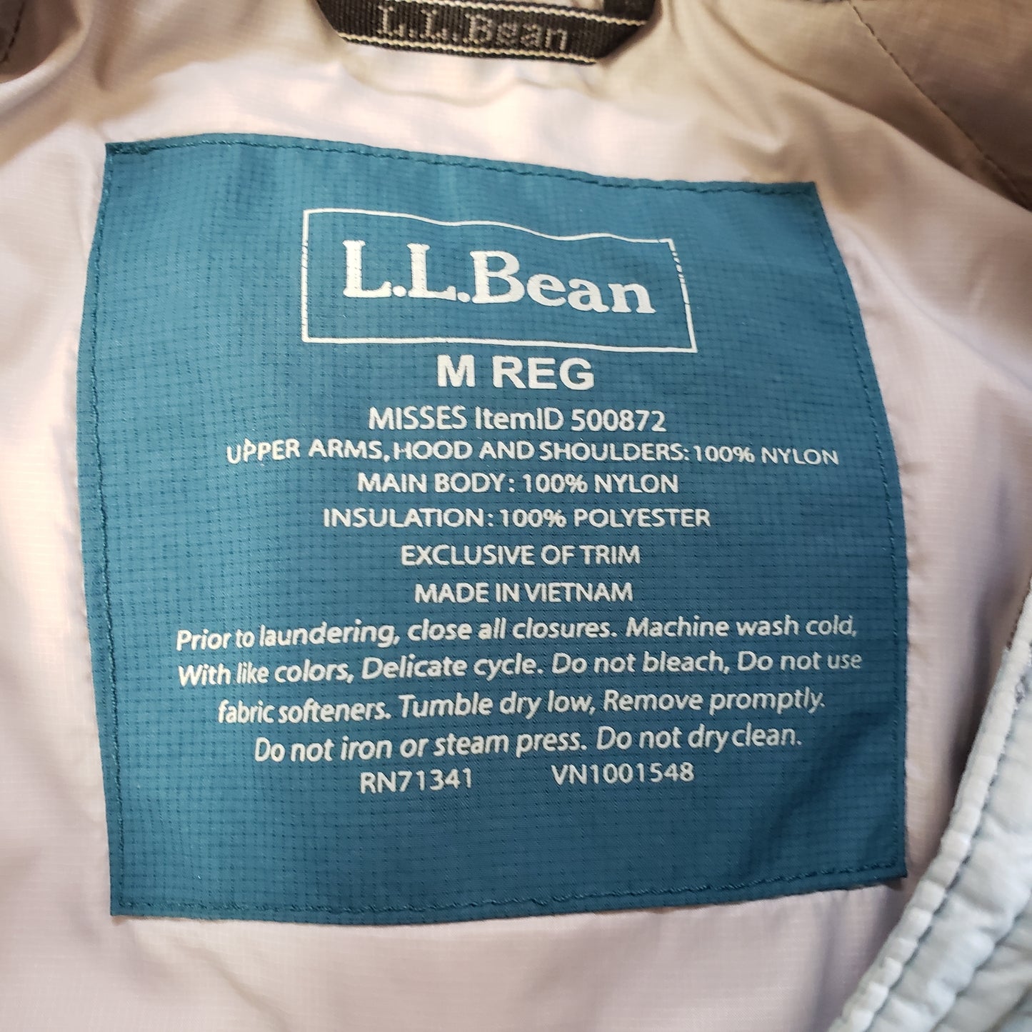 LLBean Primaloft Heater Hooded Jacket