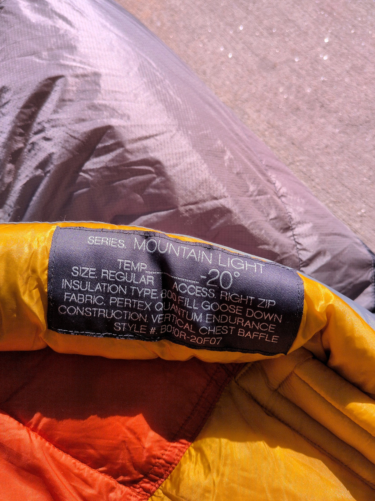 EMS Mtn Light Down Sleeping Bag