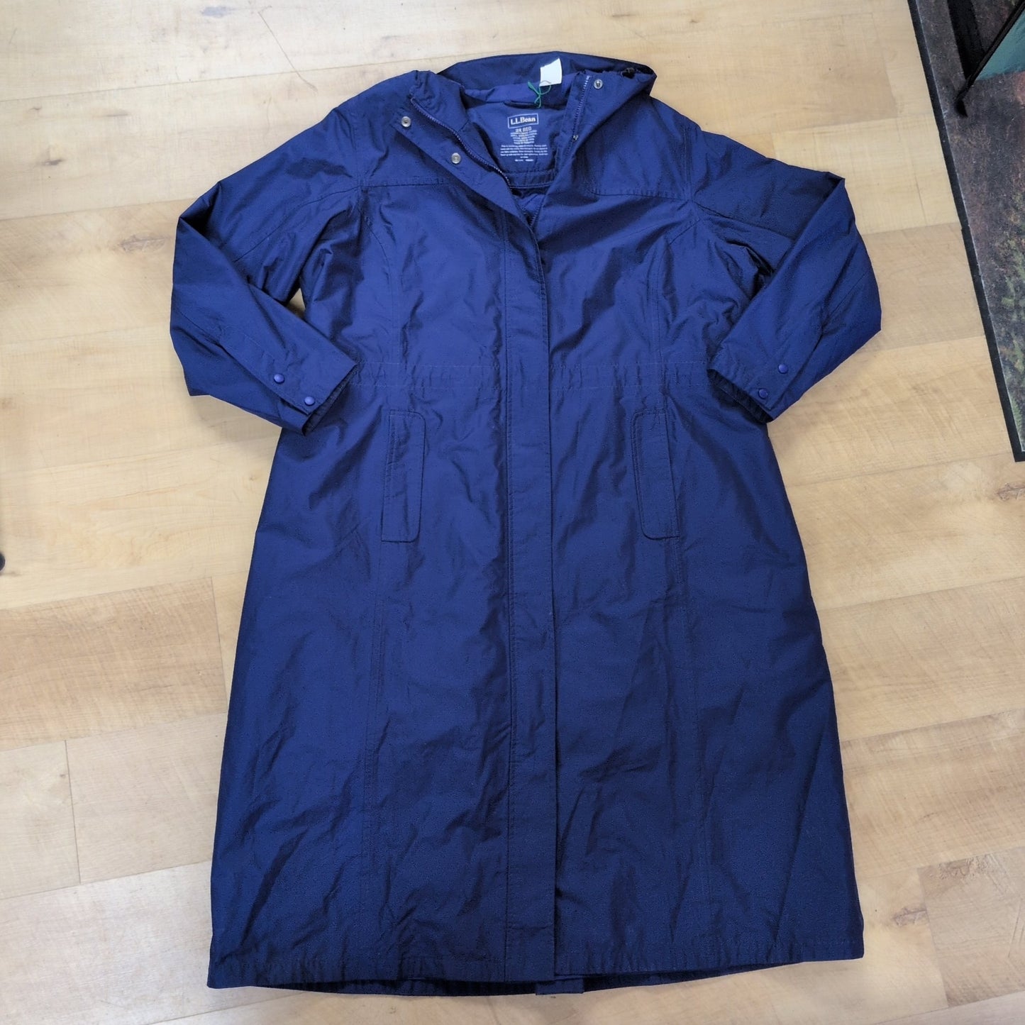 LLBean H2Off Long Rain Coat Lined