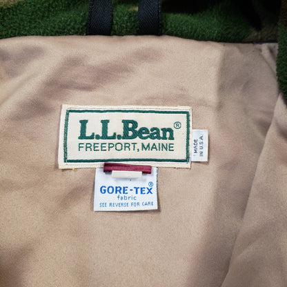 LL Bean Vintage GTX Woodland Camo Hunting Jacket USA Made