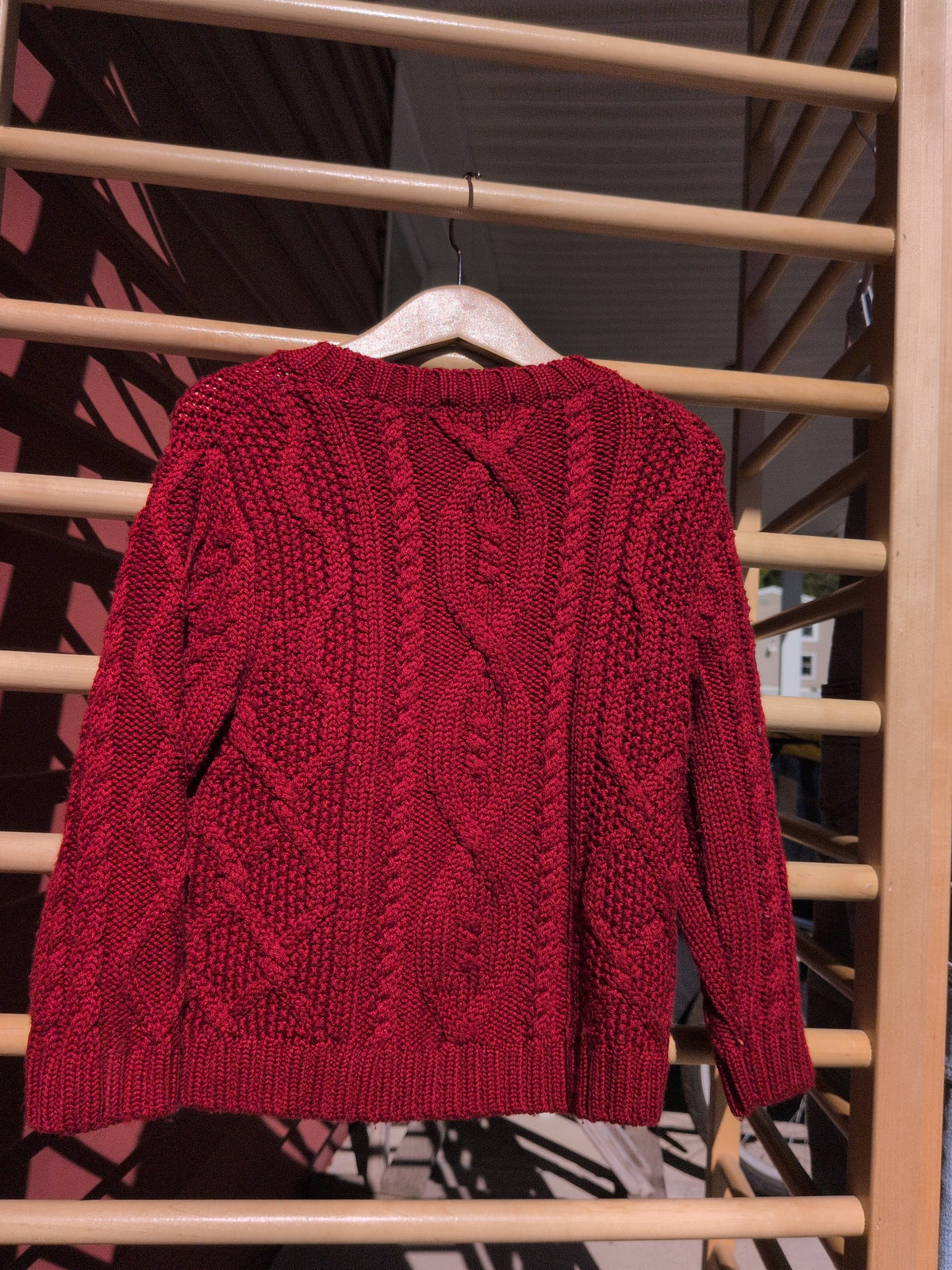 LLBean Wool Blend Cable Sweater