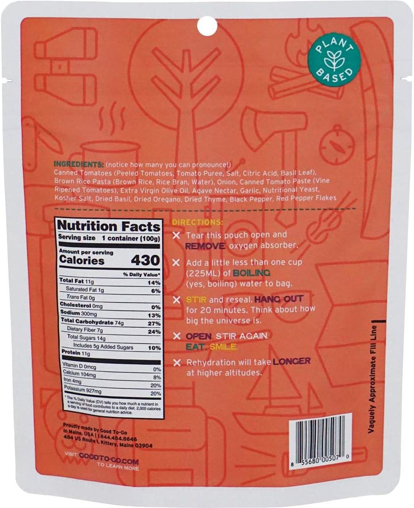 Good To-Go Dehydrated Meal (Single)
