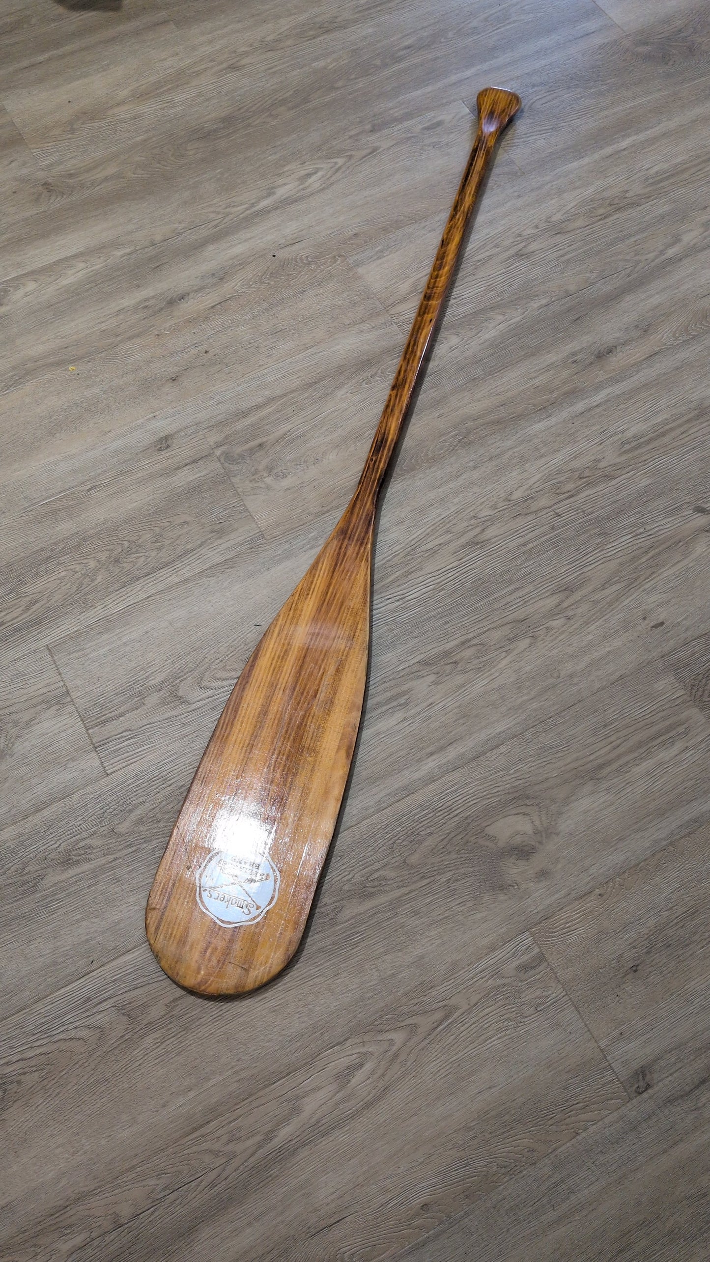 Smoker's Wooden Canoe Paddle