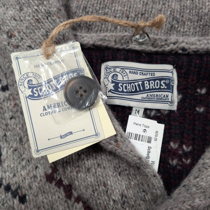 Schott Bros. Wool Blend Cardigan NEW