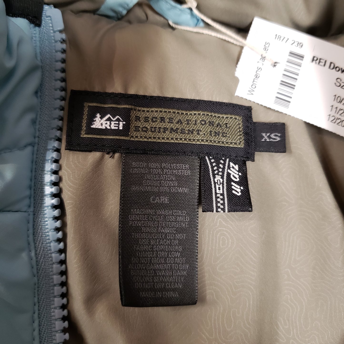 REI Down Zip In Vest