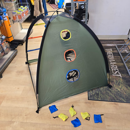 Outside Inside Backpacker Cornhole Game