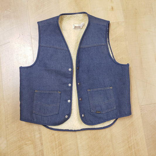 Sears Western Wear Sherpa Lined Vest*