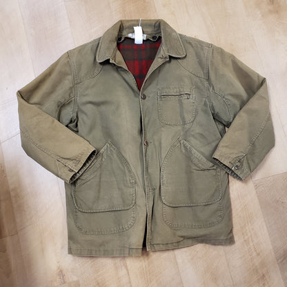 LL Bean Vintage Wool Lined Barn Coat