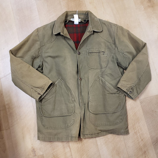 LL Bean Vintage Wool Lined Barn Coat