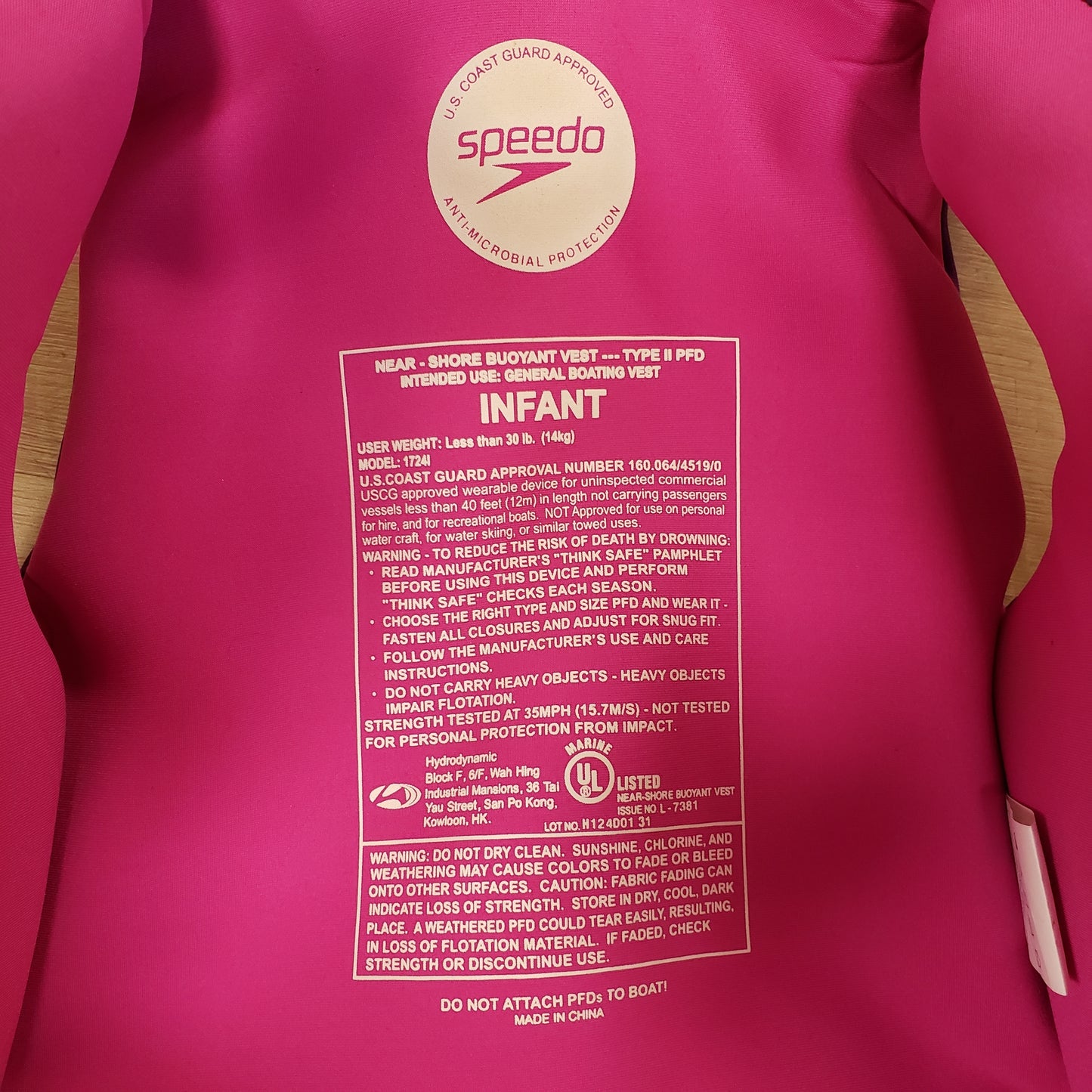 Speedo Type II Infant PFD