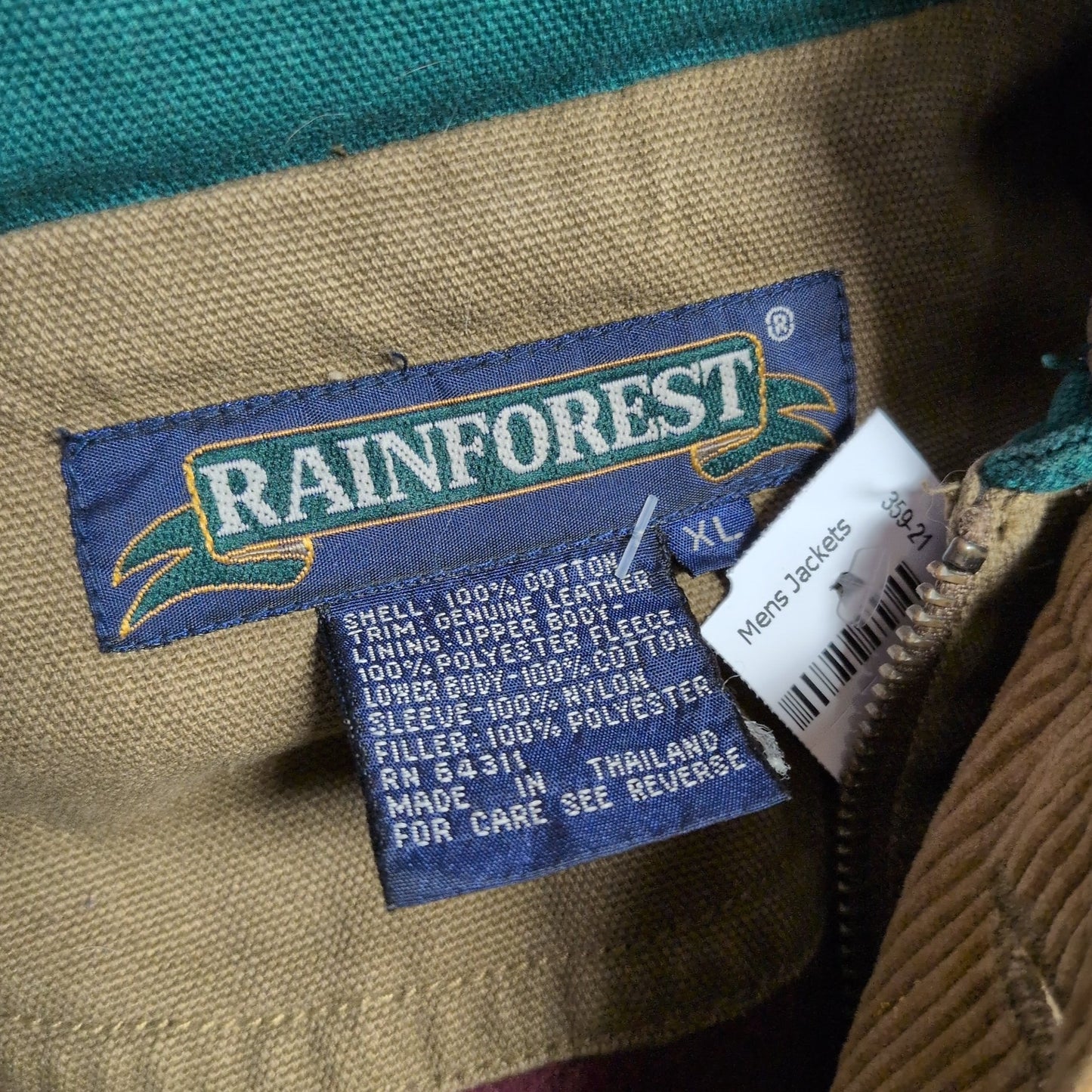 Rainforest Canvas Lined Jacket